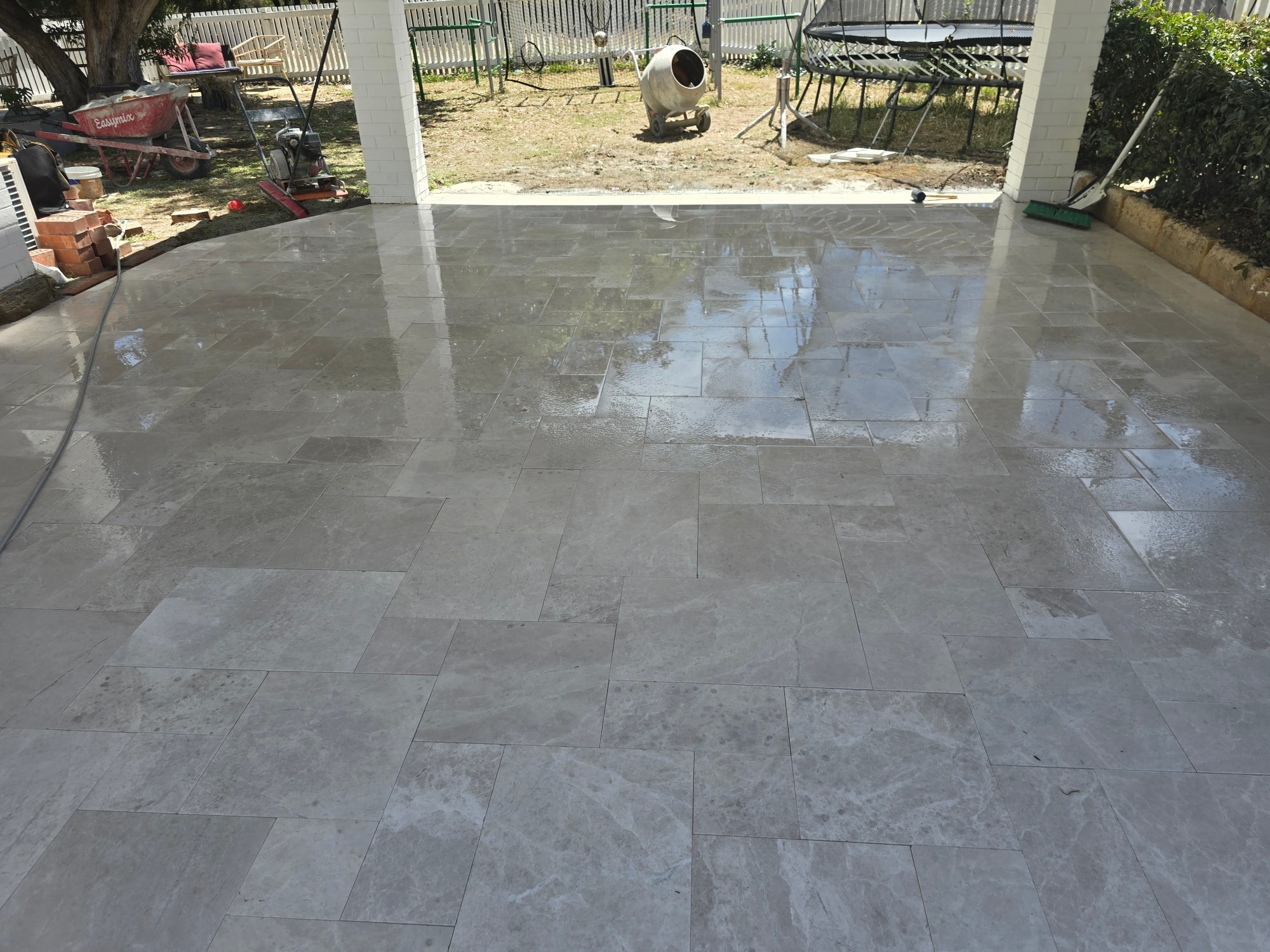 Polished Marble Alfresco Floor